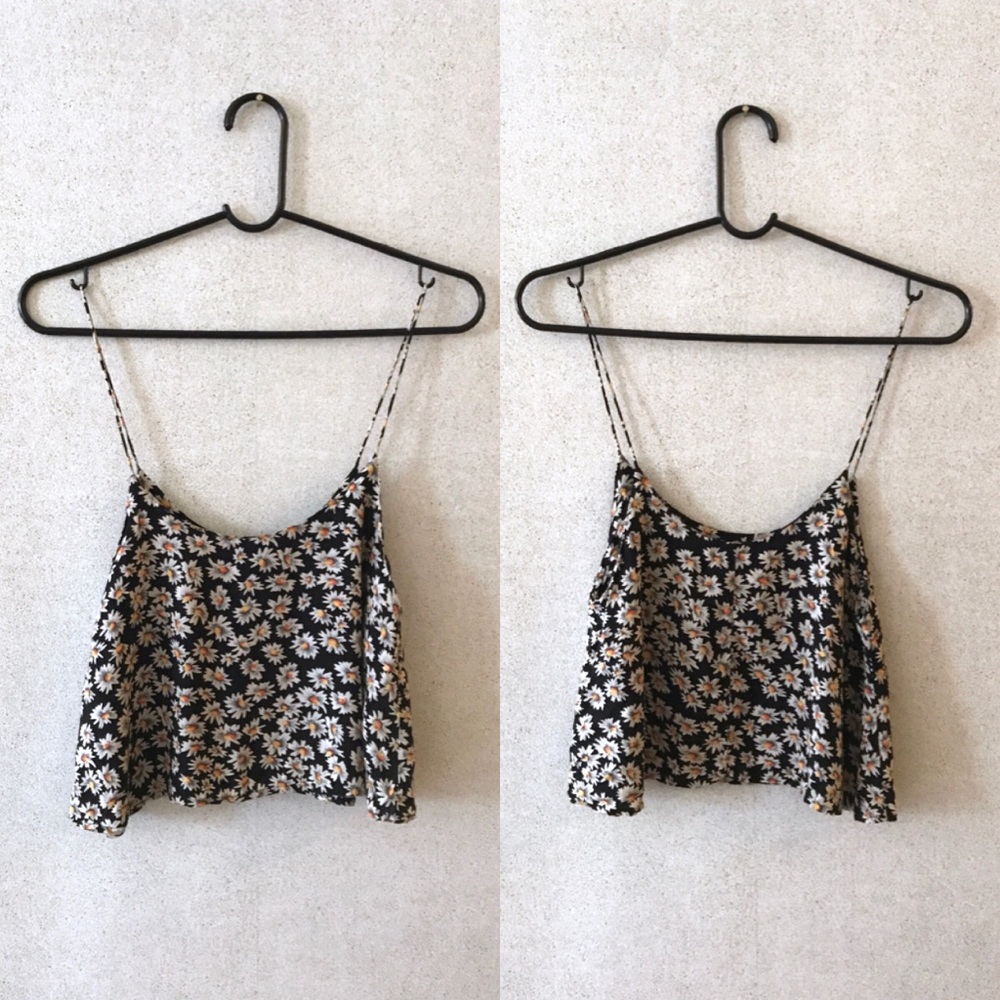 Brandy Melville Sunflower Crop Top